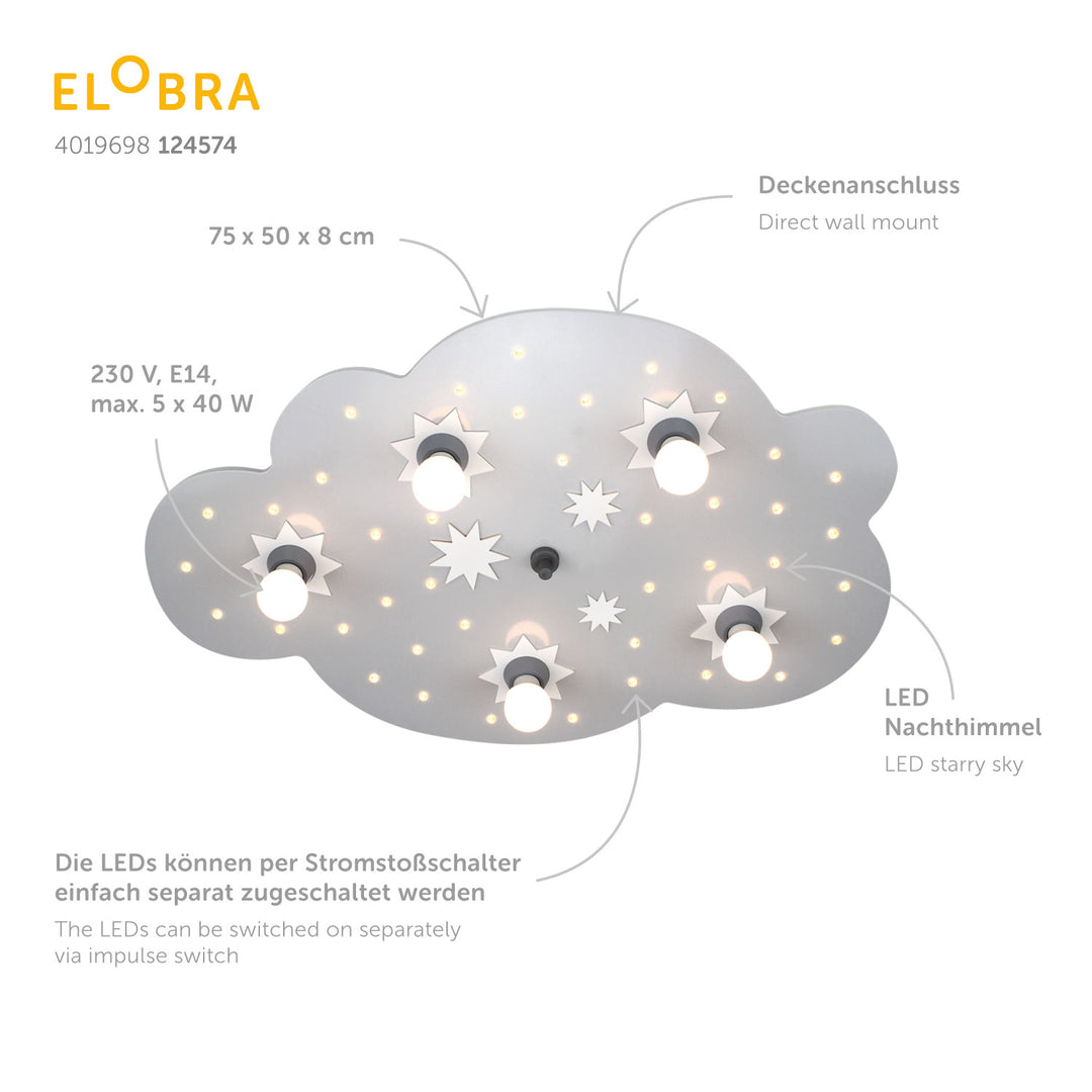 Deckenleuchte Sternenwolke - M