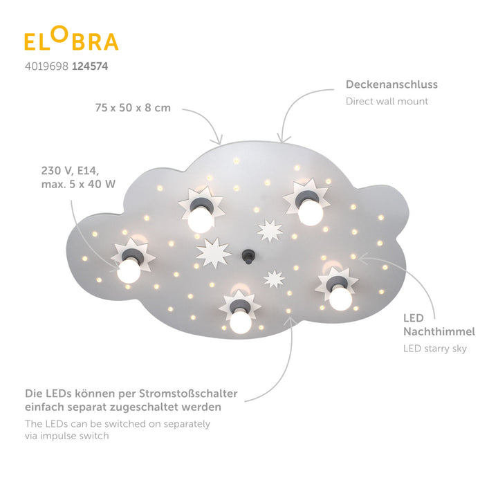 Deckenleuchte Sternenwolke - M