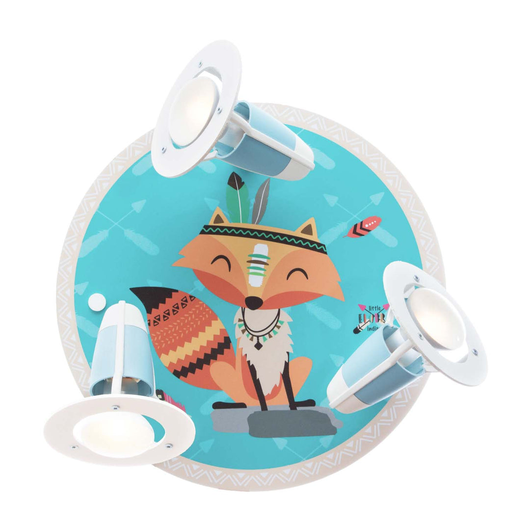Produktbild Elobra Leuchte 3er Spot Rondell Little Indians Fuchs Filip Fuchslampe Kinderzimmerlampe