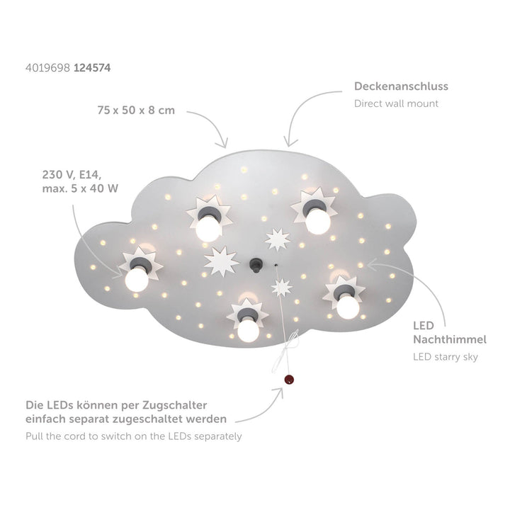 Deckenleuchte Sternenwolke - M