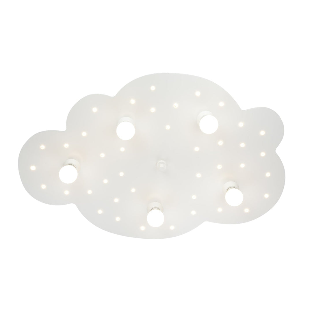 Deckenlampe Wandlampe Wolke weiß mit LED Nachtlichtfunktion Elobra Kinderzimmer