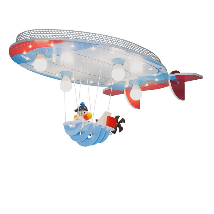 Deckenlampe Wandlampe Luftschiff mit LED Nachtlichtfunktion Kinderzimmerlampe Elobra