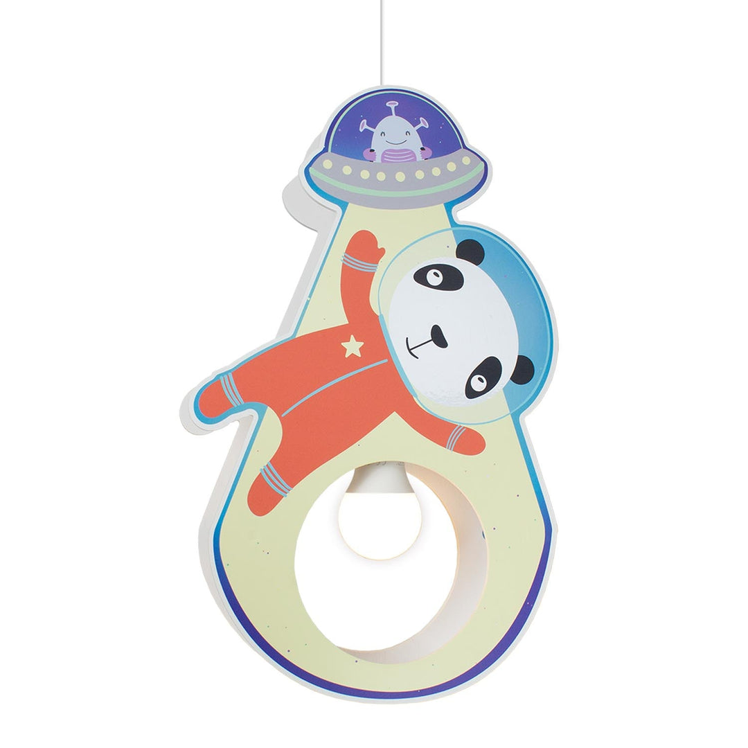 Elobra Kinderzimmerlampe Hängelampe Pendellampe Astronauten Weltall Weltraum Panda Ufo