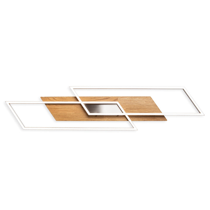 Deckenlampe Wandlampe mit Holz und LED Panama XL Wohnraumlampe Elobra