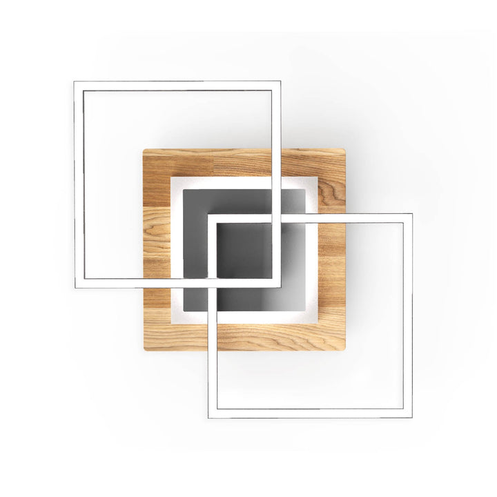 Deckenlampe Wandlampe mit Holz und LED Panama M Wohnraumlampe Elobra