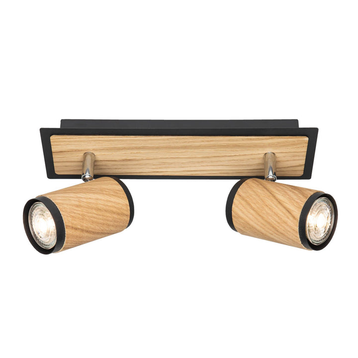 Deckenleuchte Bolivia 2, Wohnraumlampe aus Holz Elobra, Wohnraumlampe