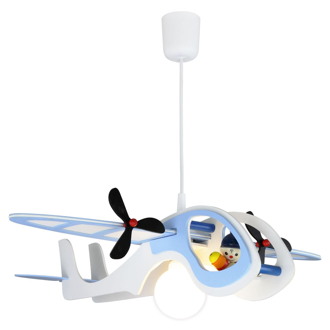 Pendant light airplane with"Joe"