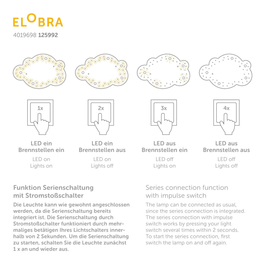 Ceiling light Cloud - L