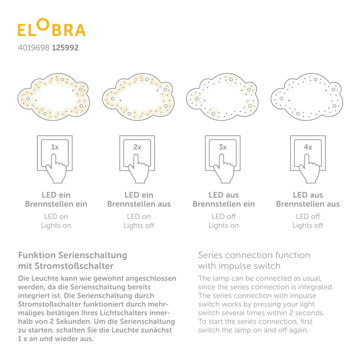 Ceiling light Cloud - L