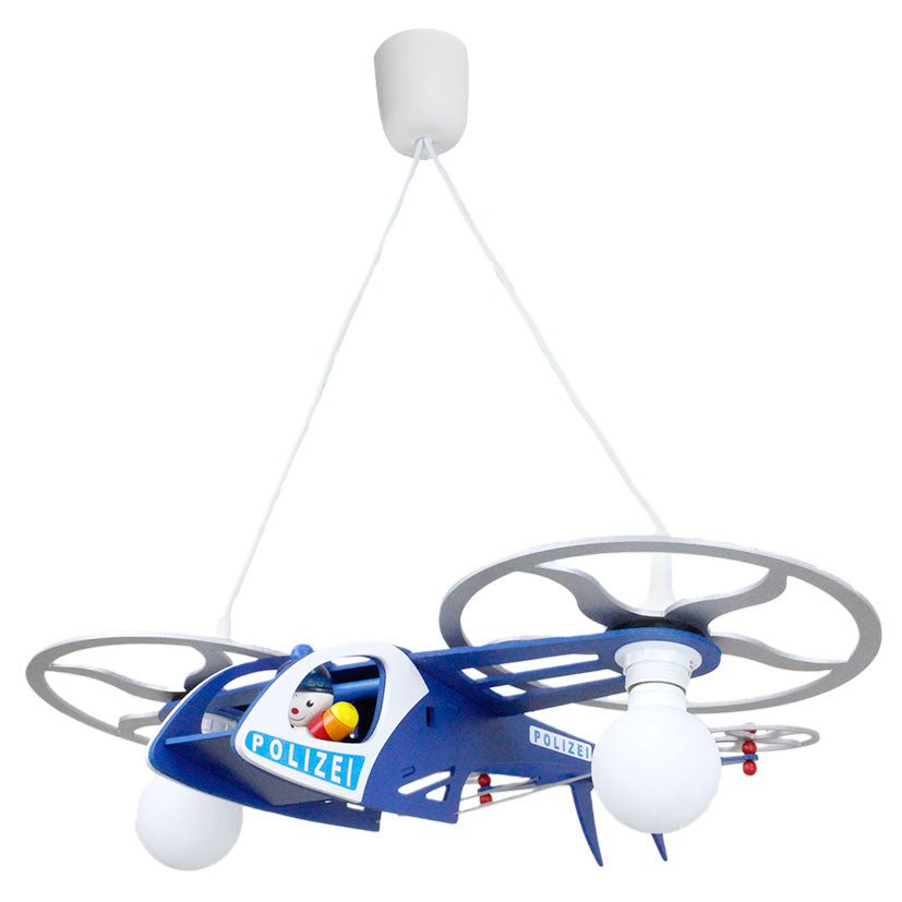 Police helicopter pendant light with"Joe"