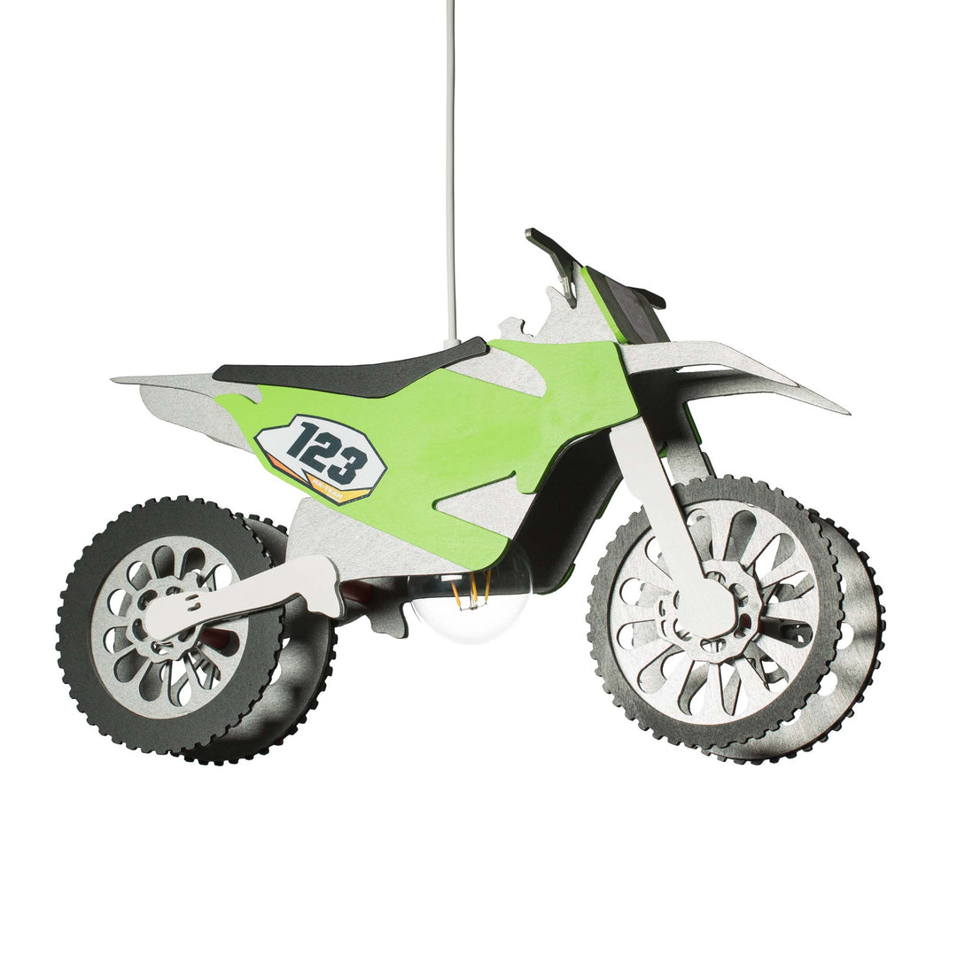 Pendant lamp motocross machine