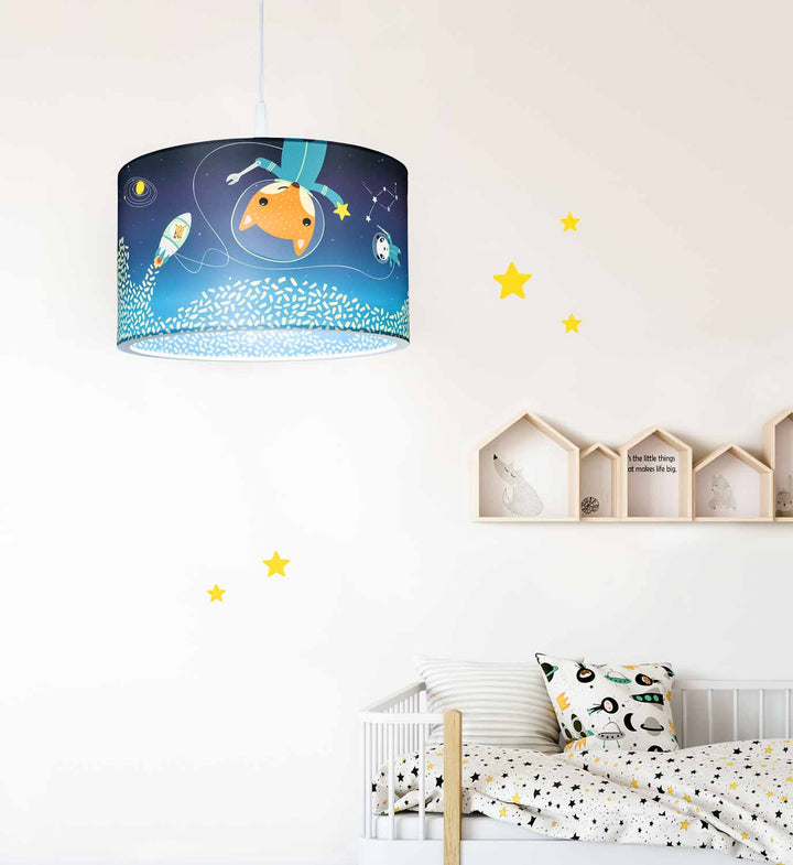 Hanging Lamp 25-40 Little Astronauts"Space Mission"