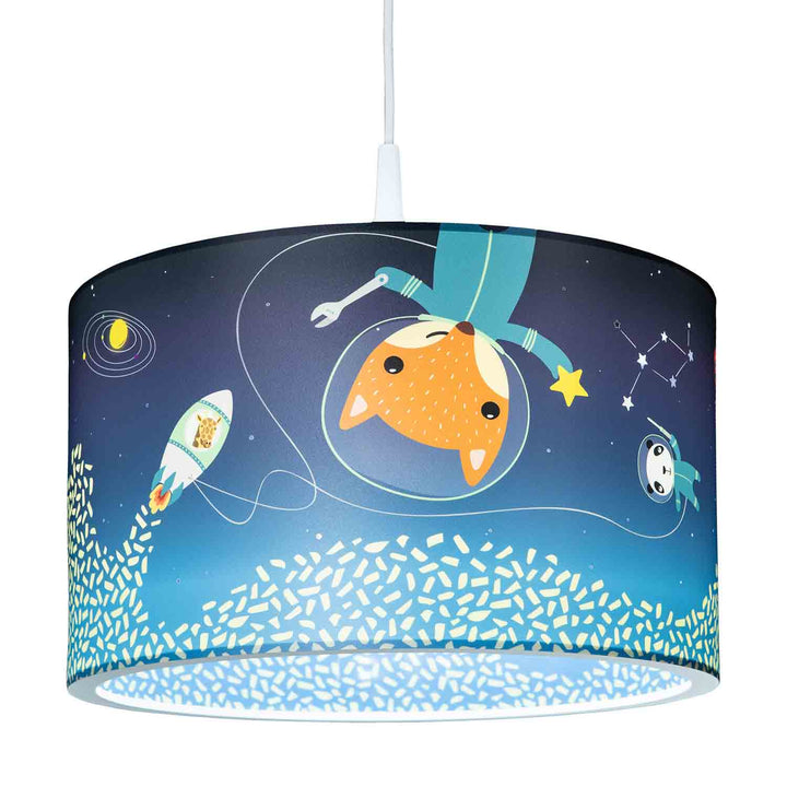 Hanging Lamp 25-40 Little Astronauts"Space Mission"