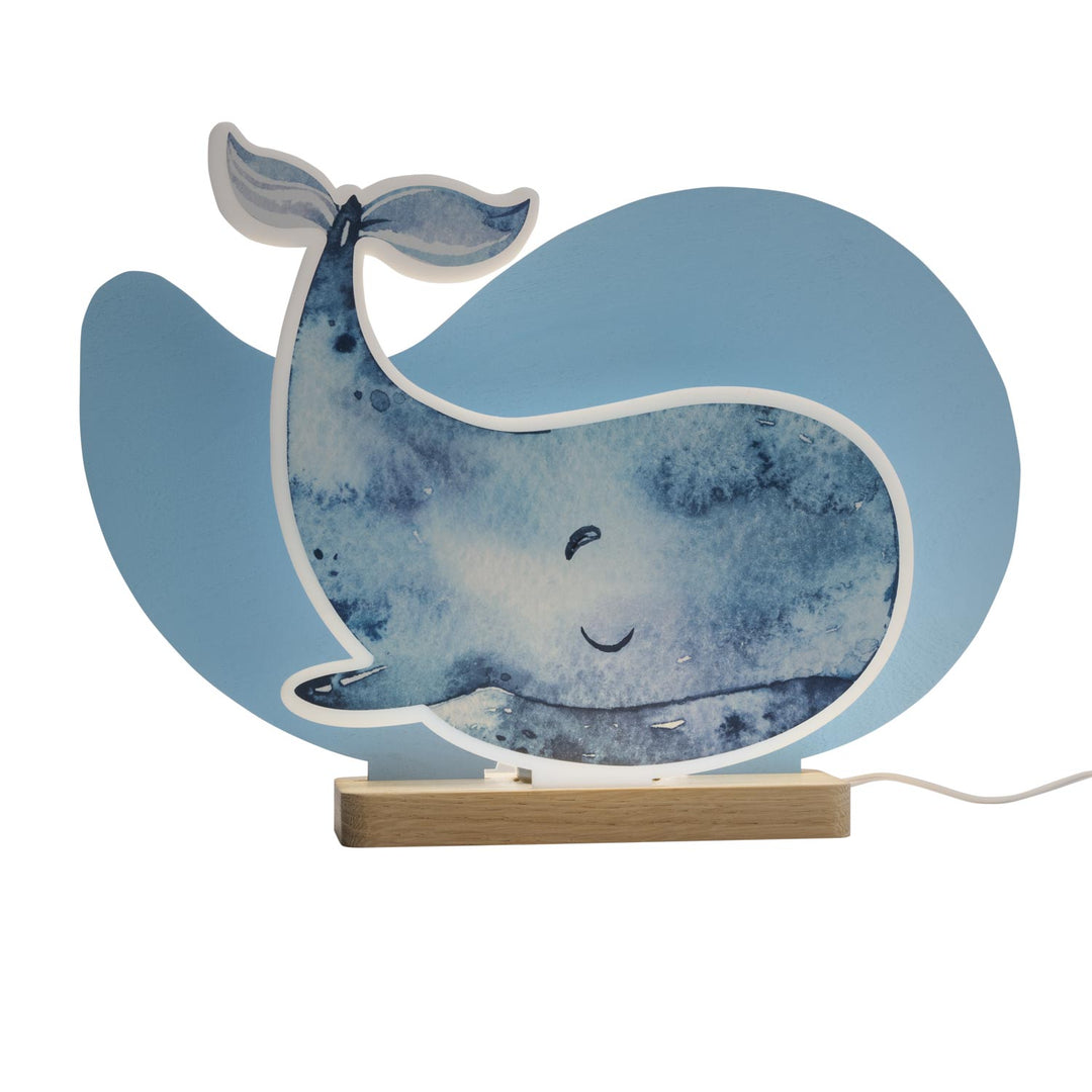 Table lamp plug-in system sperm whale"Paul"