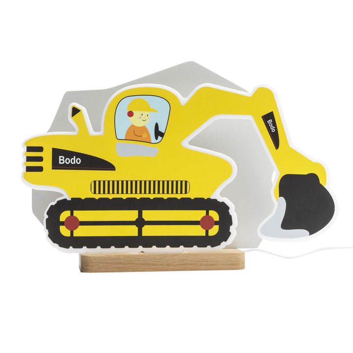 Table lamp plug-in system excavator