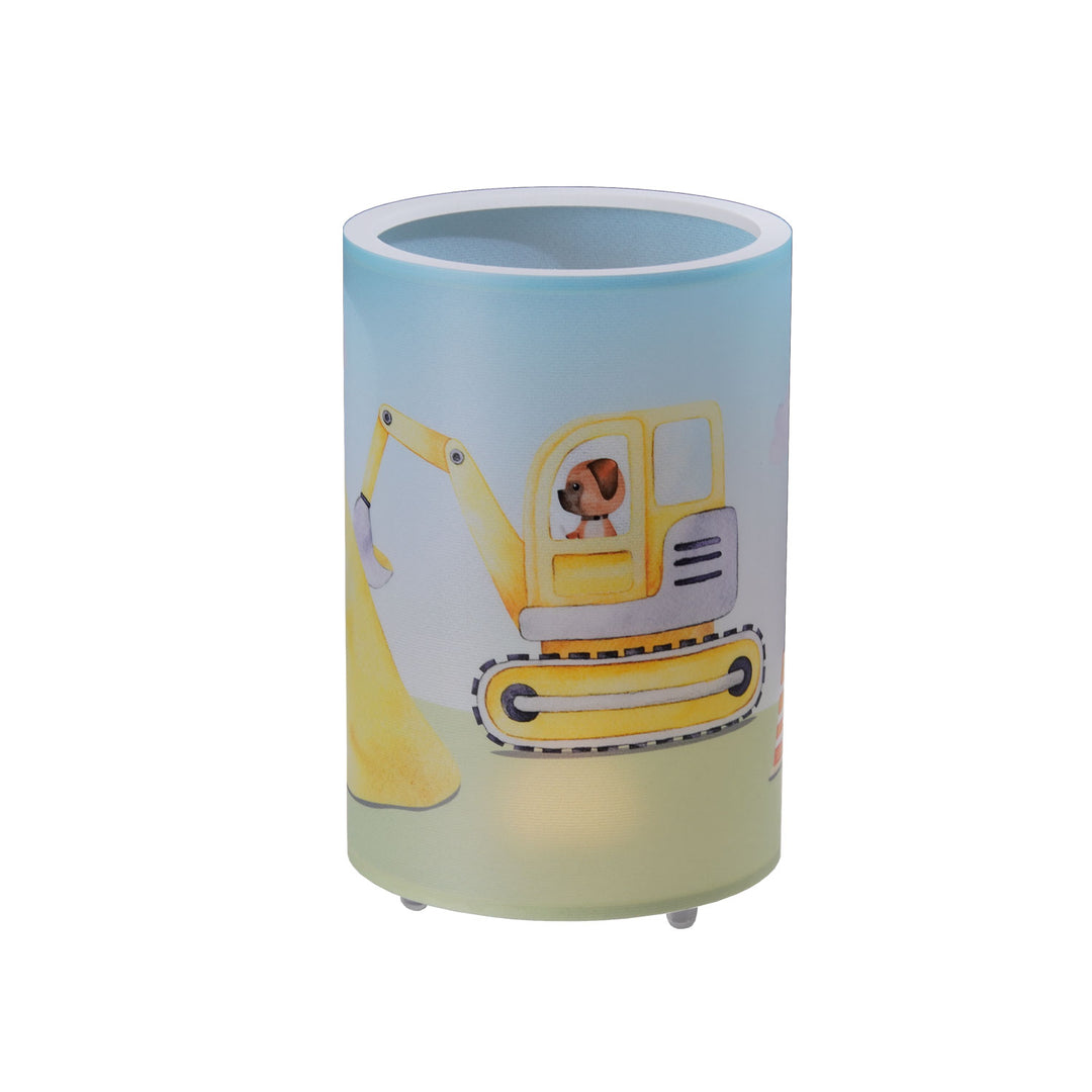 Table lamp 25-15 construction site"excavator"