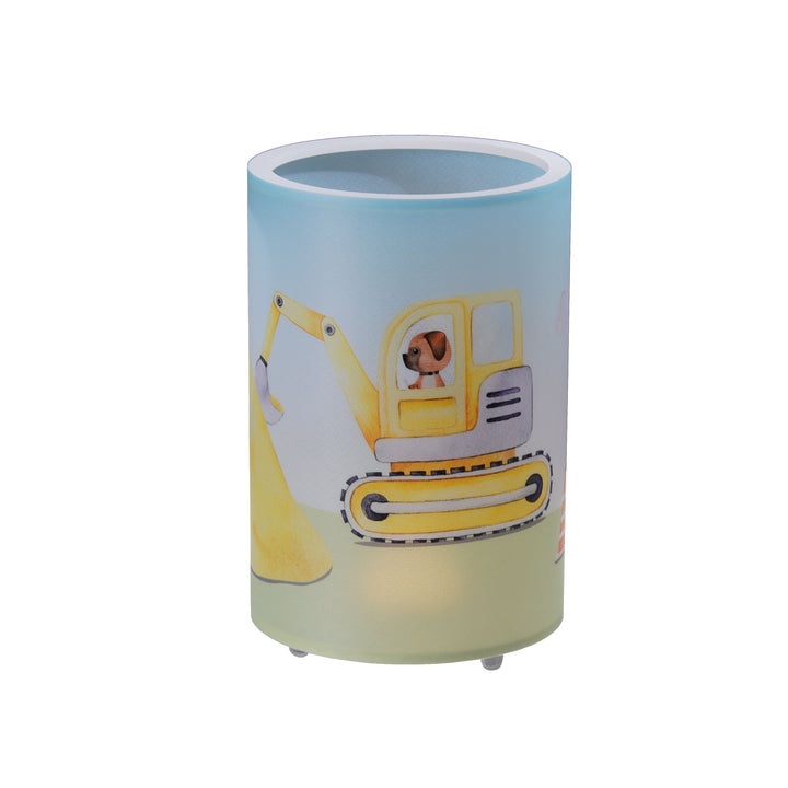 Table lamp 25-15 construction site"excavator"