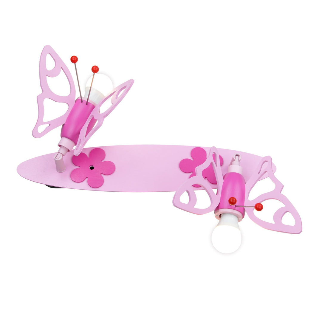 Elobra Deckenlampe Wandlampe Schmetterling rosa Leiste Falter