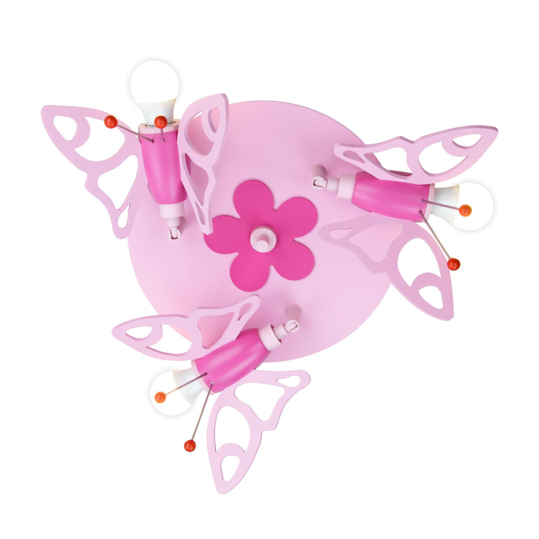 Produktbild Elobra Leuchte 3er Spot Rondell Schmetterling Falterlampe Kinderzimmerlampe