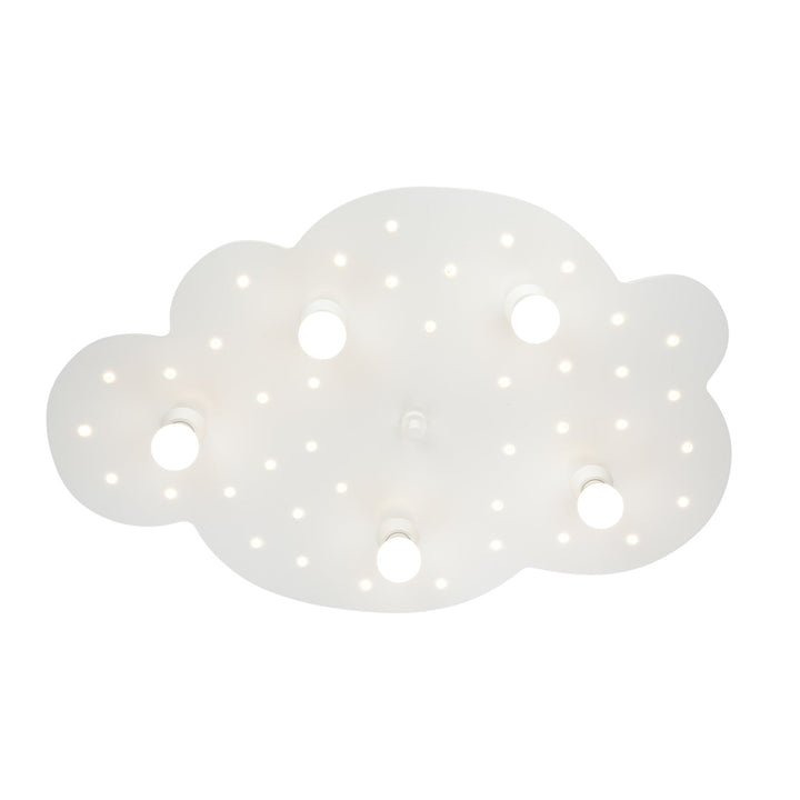 Deckenlampe Wandlampe Wolke weiß mit LED Nachtlichtfunktion Elobra Kinderzimmer 