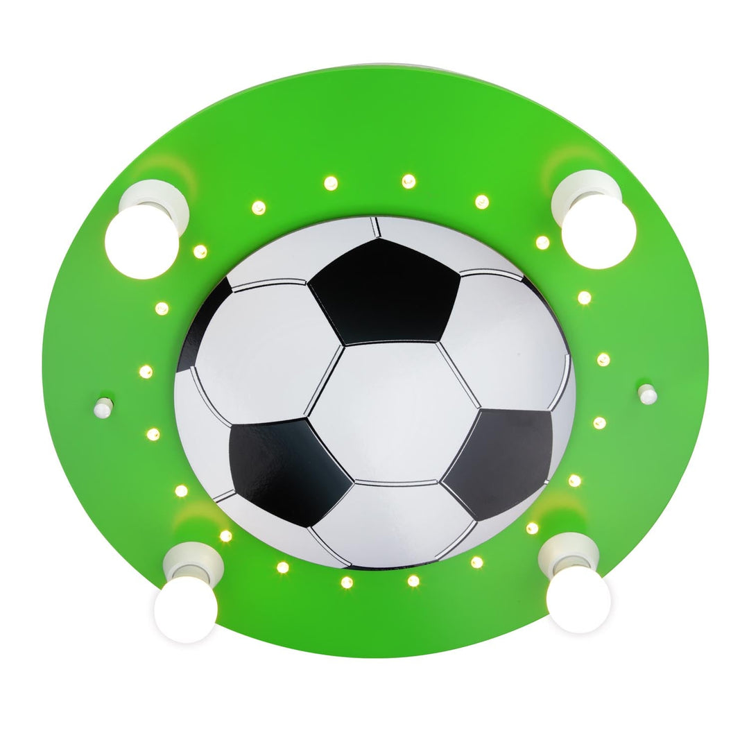 Deckenlampe Wandlampe Fußball grün mit LED Nachtlichtfunktion