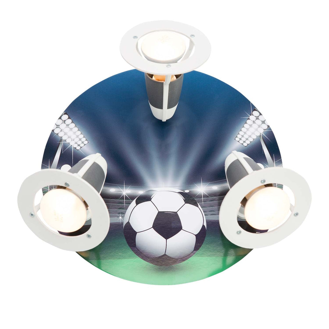 Produktbild Elobra Leuchte 3er Spot Rondell Fussball Arena Fußballlampe Kinderzimmerlampe